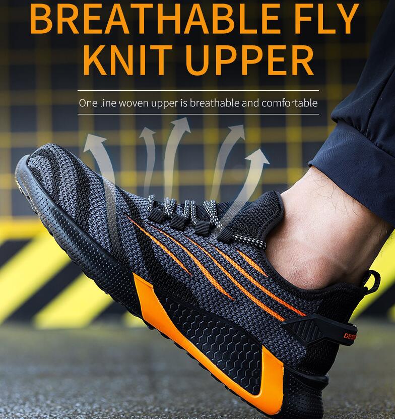 Unisex steel toe safety shoes